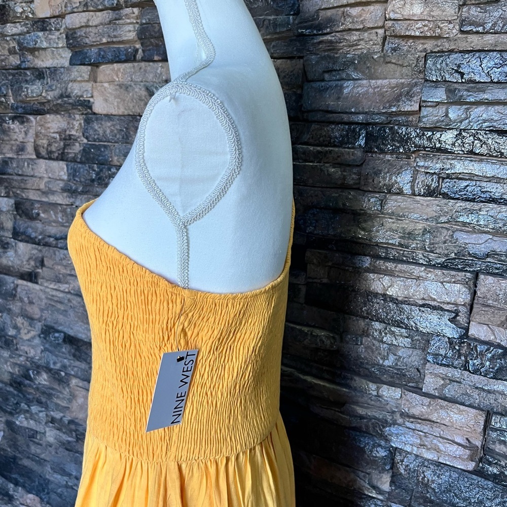 Nine West Yellow One-Shoulder Dress - Picture 9 of 14